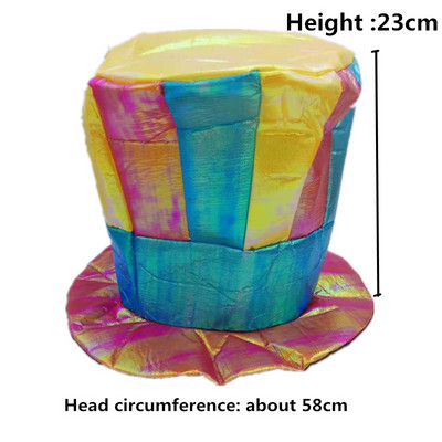 Írország Canival Party Vicces Bohóc Varázsló Kalap Jelmez Gyerekek Felnőtt Paróka Haj Fejdísz Kiegészítők Álarcos Öltözködés