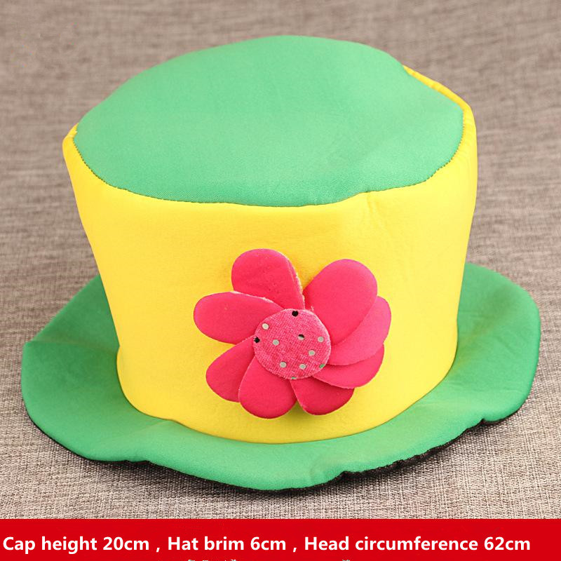 Írország Canival Party Vicces Bohóc Varázsló Kalap Jelmez Gyerekek Felnőtt Paróka Haj Fejdísz Kiegészítők Álarcos Öltözködés