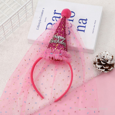 Új gyerekek születésnapi fejpánt hercegnő dekorációs kalap király koronafátyol, gyönyörű Kawaii hajcsipesz színpadi kellékek parti kellékek