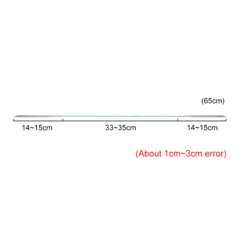 Looen 1Gb nerūsējošā tērauda apļveida adāmadata 65 cm caurule, gludas tamboradatas adīšanai, aušanai, šūšanas rīki vilna