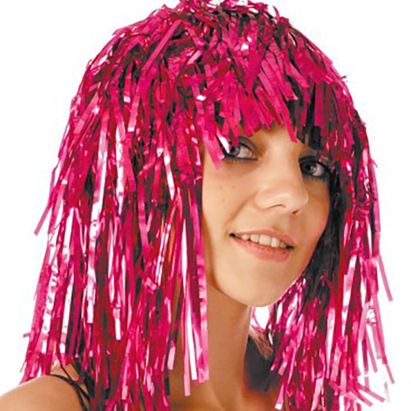 Regulējamas folijas vizulis Parūkas Iedomātā kleita Spīdīga ballītes parūka Metāla kostīmu Kosplay piederumi Jauki matu aksesuāri Iedomātā kleita ballīte