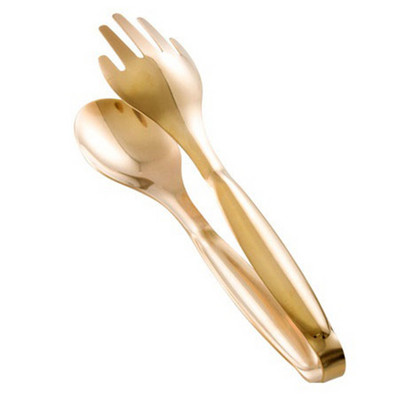 Ēdienu knaibles no nerūsējošā tērauda Zelta biezinātas bufetes tipa ēdieni Virtuves piederumi Bufetes gatavošanas rīki Grilēšanas spailes Maizes steika knaibles