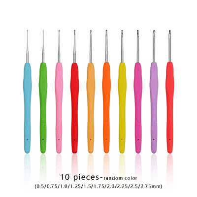 Jaunas adāmadatas Adīšanas frizieris tamboradatām Izšūšanas adatu komplekts ar bezmaksas piegādi Adīšanas tamborēšanas komplekts 0,5–2,75 mm