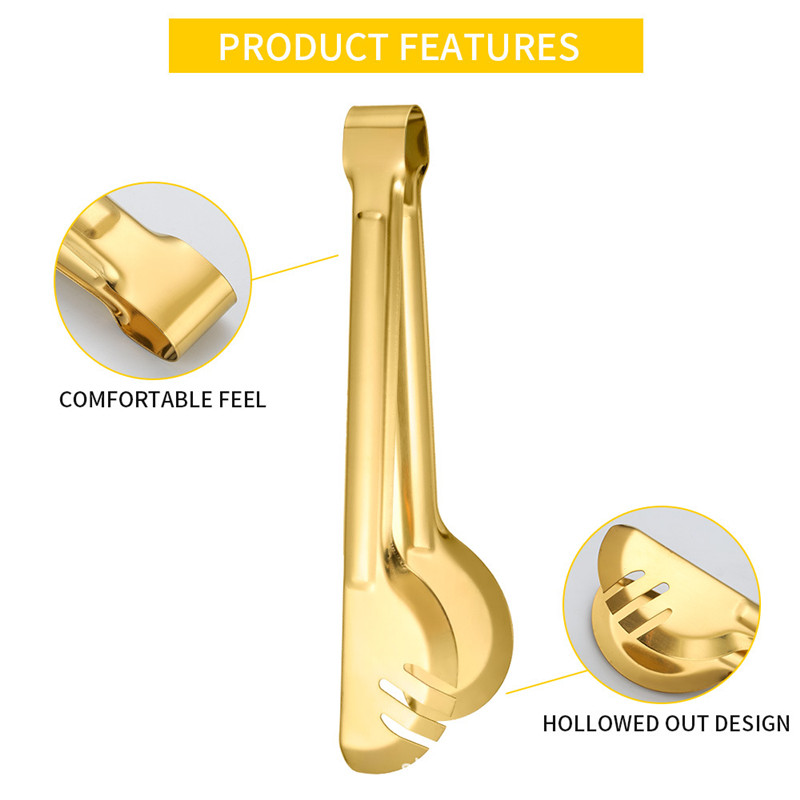 304 Nerūsējošā tērauda bārbekjū steika knaibles ar garu rokturi, neslīdošiem virtuves piederumiem pārtikas maize BBQ spailes skava Virtuves gatavošanas piederumi