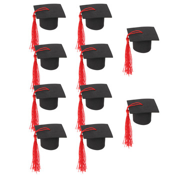 10 τμχ Διδακτορικά Καπέλα Mini Trencher Caps Graduate Ornaments Τούρτα Διακοσμητική τούρτα Mini Graduation Season Αναμνηστικά Καπέλα Διακοσμητικά