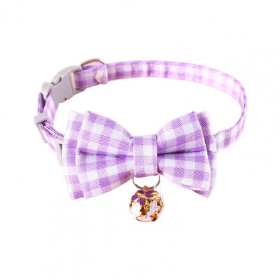 Stilīga mājdzīvnieku kaklarota, rūtainu raksta kaķa kakla siksna ar regulējamu sprādzi, piemīlīgs bukts, mājdzīvnieku suņa kakla siksna mājdzīvnieku piederumi