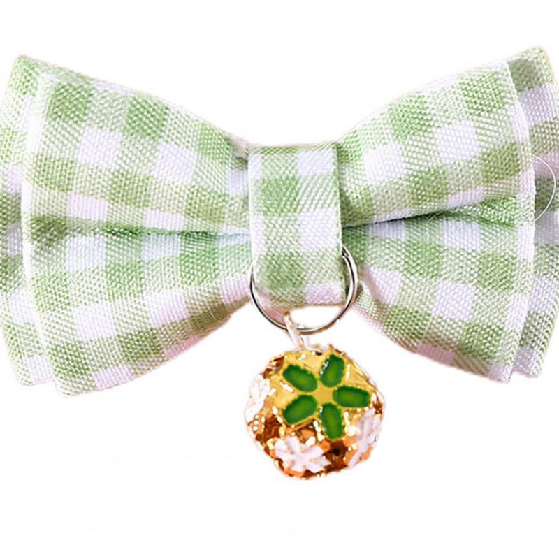 Stilīga mājdzīvnieku kaklarota, rūtainu raksta kaķa kakla siksna ar regulējamu sprādzi, piemīlīgs bukts, mājdzīvnieku suņa kakla siksna mājdzīvnieku piederumi