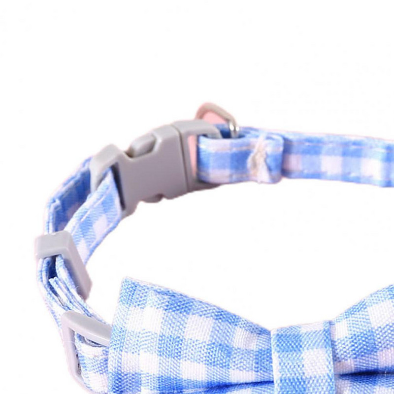 Stilīga mājdzīvnieku kaklarota, rūtainu raksta kaķa kakla siksna ar regulējamu sprādzi, piemīlīgs bukts, mājdzīvnieku suņa kakla siksna mājdzīvnieku piederumi