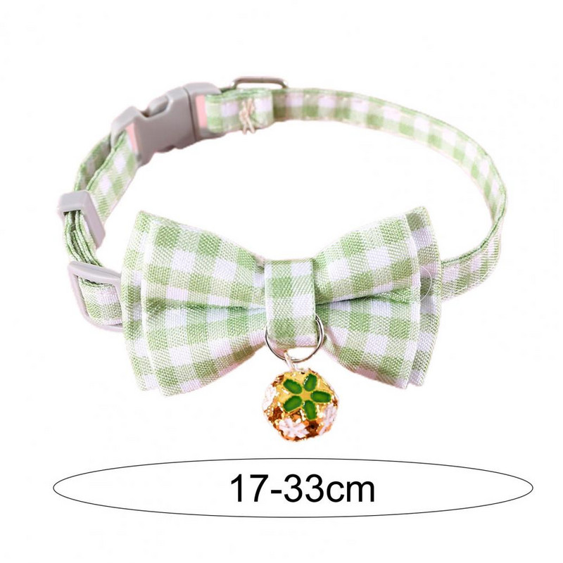 Stilīga mājdzīvnieku kaklarota, rūtainu raksta kaķa kakla siksna ar regulējamu sprādzi, piemīlīgs bukts, mājdzīvnieku suņa kakla siksna mājdzīvnieku piederumi