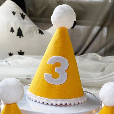 Gyerekek első születésnapi kalapja Erdei stílusú 1. születésnapi parti sapka 1. 2. 3. év Gyerek baba zuhany kalap születésnapi fejpánt díszítések