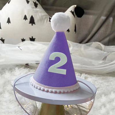 Gyerekek első születésnapi kalapja Erdei stílusú 1. születésnapi parti sapka 1. 2. 3. év Gyerek baba zuhany kalap születésnapi fejpánt díszítések