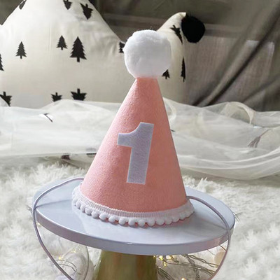 Gyerekek első születésnapi kalapja Erdei stílusú 1. születésnapi parti sapka 1. 2. 3. év Gyerek baba zuhany kalap születésnapi fejpánt díszítések