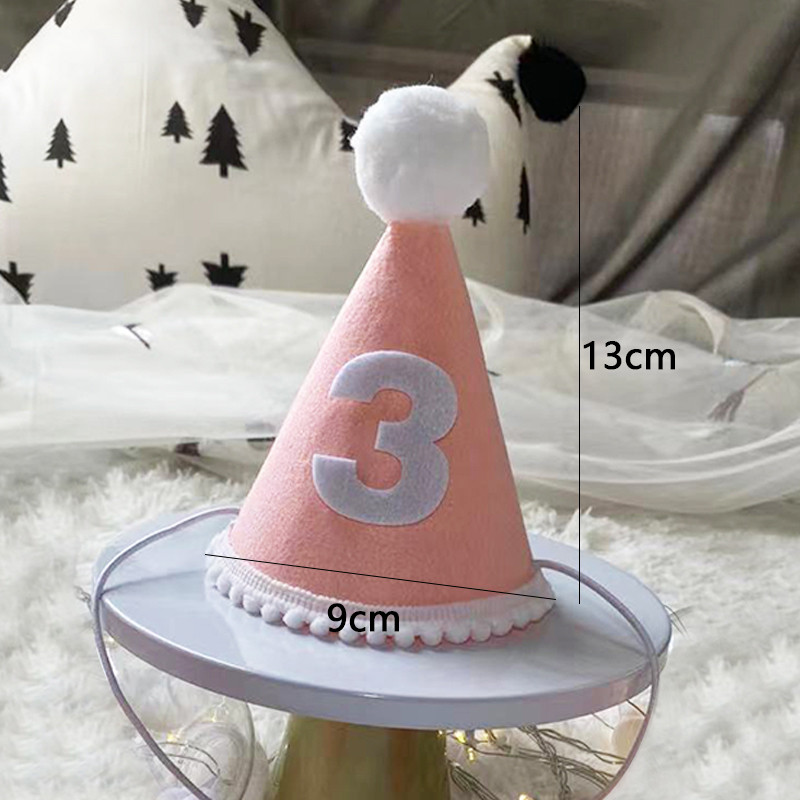 Gyerekek első születésnapi kalapja Erdei stílusú 1. születésnapi parti sapka 1. 2. 3. év Gyerek baba zuhany kalap születésnapi fejpánt díszítések