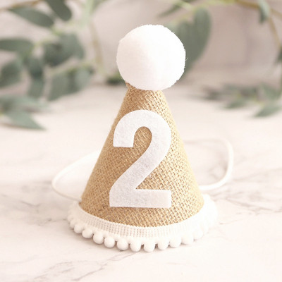 Ins dzimšanas dienas cepure Pirmās dzimšanas dienas ballītes piederumi Princeses cepures ballītes galvas saite Crown Cepure Baby Shower Girl Photo Prop 생일