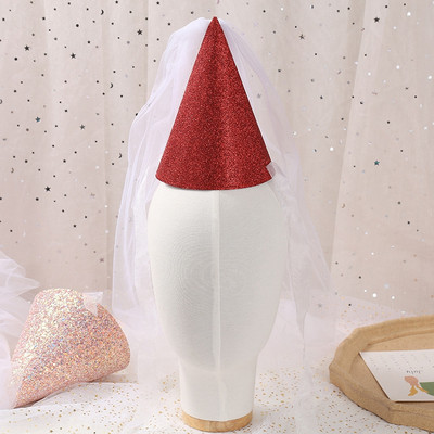 Ins dzimšanas dienas cepure Pirmās dzimšanas dienas ballītes piederumi Princeses cepures ballītes galvas saite Crown Cepure Baby Shower Girl Photo Prop 생일