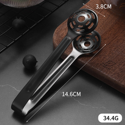 304 Nerūsējošā tērauda mini neslīdošs ledus kubiņu saspraudes maize BBQ pārtikas knaibles Pārnēsājamas citronkūkas ledus skavas bufetes virtuves bāra rīki