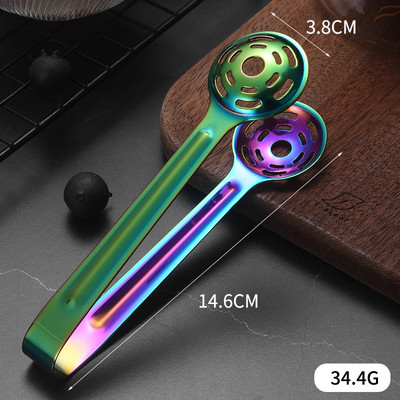 304 Nerūsējošā tērauda mini neslīdošs ledus kubiņu saspraudes maize BBQ pārtikas knaibles Pārnēsājamas citronkūkas ledus skavas bufetes virtuves bāra rīki