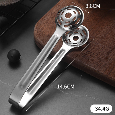 304 Nerūsējošā tērauda mini neslīdošs ledus kubiņu saspraudes maize BBQ pārtikas knaibles Pārnēsājamas citronkūkas ledus skavas bufetes virtuves bāra rīki