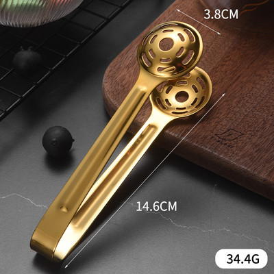 304 Nerūsējošā tērauda mini neslīdošs ledus kubiņu saspraudes maize BBQ pārtikas knaibles Pārnēsājamas citronkūkas ledus skavas bufetes virtuves bāra rīki