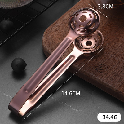 304 Nerūsējošā tērauda mini neslīdošs ledus kubiņu saspraudes maize BBQ pārtikas knaibles Pārnēsājamas citronkūkas ledus skavas bufetes virtuves bāra rīki