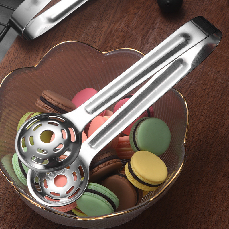 304 Nerūsējošā tērauda mini neslīdošs ledus kubiņu saspraudes maize BBQ pārtikas knaibles Pārnēsājamas citronkūkas ledus skavas bufetes virtuves bāra rīki