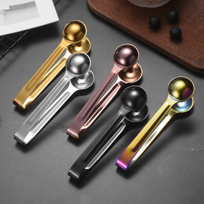 304 Nerūsējošā tērauda mini neslīdošs ledus kubiņu saspraudes maize BBQ pārtikas knaibles Pārnēsājamas citronkūkas ledus skavas bufetes virtuves bāra rīki