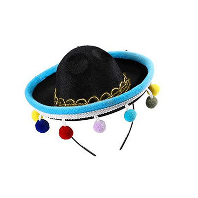 Mexikói mini kis sapka hajkarikák Mini Sombrero fejpántok Fesztivál fejdísz előadás kellékek farsangi halloween parti kedvencek