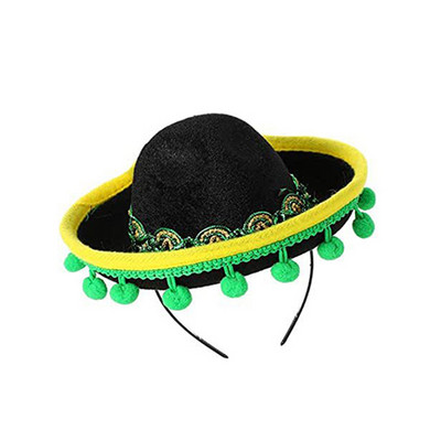 Mexikói mini kis sapka hajkarikák Mini Sombrero fejpántok Fesztivál fejdísz előadás kellékek farsangi halloween parti kedvencek