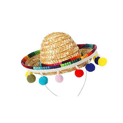Mexikói mini kis sapka hajkarikák Mini Sombrero fejpántok Fesztivál fejdísz előadás kellékek farsangi halloween parti kedvencek