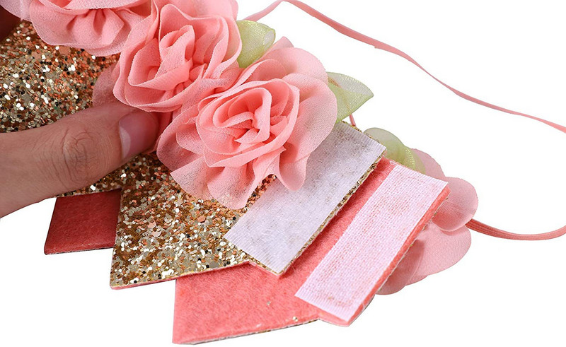 Декорация за парти за рожден ден на една година Розова шапка с корона Роза Принцеса Тема Парти Консумативи Happy 1st Girls Favor Birthday Party Decor