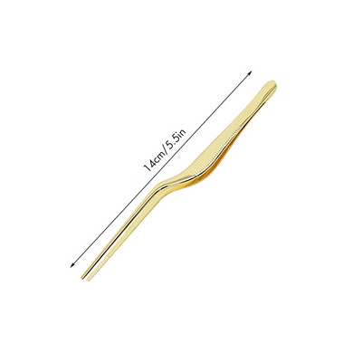Virtuviniai maisto ruošimo pincetai, nerūdijančio plieno tikslios žnyplės – 6,3 colio, antgalis, skirtas maisto dizaino stiliaus dekoravimui