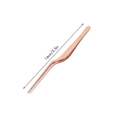 Virtuviniai maisto ruošimo pincetai, nerūdijančio plieno tikslios žnyplės – 6,3 colio, antgalis, skirtas maisto dizaino stiliaus dekoravimui