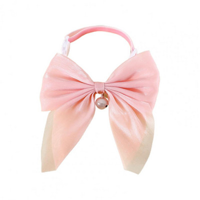 1 бр. Красива котешка каишка за врата Удобна каишка за врата на домашен любимец Безопасна катарама Облечи Коте за домашни любимци Кадифена каишка за врата с панделка Котешки консумативи