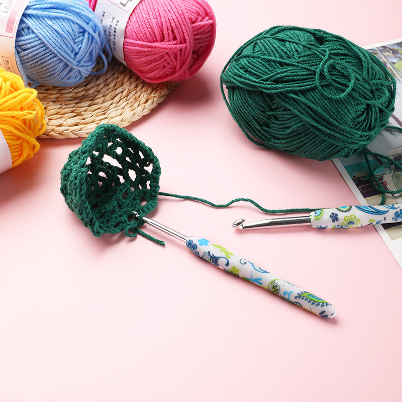 2023 Forró alumínium horgolótűk Kesudió virág horgolt tűk 2,25-10 mm Ergonomikus markolatú kötőtűk Varróeszközök Női ajándék