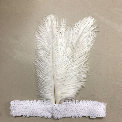 Karnevāls Indijas strausa galvenā cepure Matu aksesuāri Dzimšanas dienas svinības Galvassegas Sequins Dimanta spalvas Apģērbs vīriešiem un sievietēm