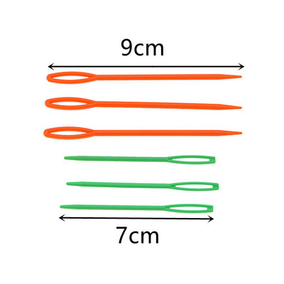 Műanyag kötőtűk, ívelt, horgolt, U-alakú nagy szemű tűk, barkácsolás a kézi sál pulóver csavarás szövő eszközéhez