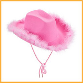 Pink Raw Border Cowboy Hat Bride To Be Sexy Банда за глава Team Bride Photo Props Аксесоари за кокоше парти Моминско парти