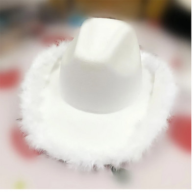 Pink Raw Border Cowboy Hat Bride To Be Sexy Банда за глава Team Bride Photo Props Аксесоари за кокоше парти Моминско парти