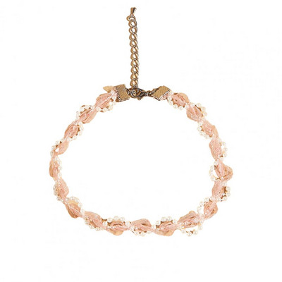 Salda mežģīņu mājdzīvnieku apkakle, mākslīgās pērles regulējama kucēnu kaklarota etniskā izšuvumi, volānveida kaķu apkakles, elpojošs mājdzīvnieku kopšanas rīks