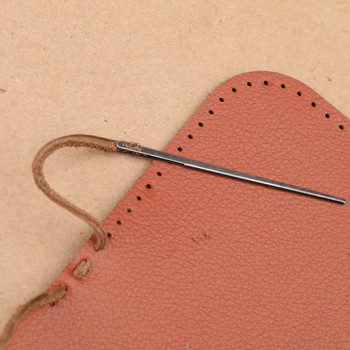 LMDZ кожен инструмент за шиене на занаяти кожено въже дантелена игла двоен отвор един отвор DIY ръчен инструмент за кожени шнурове игла за плетене