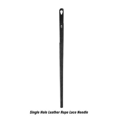 LMDZ ādas šūšanas amatniecības rīks Ādas virves mežģīņu adata, dubultā cauruma viena cauruma DIY rokas rīks ādas auklām adāmadata