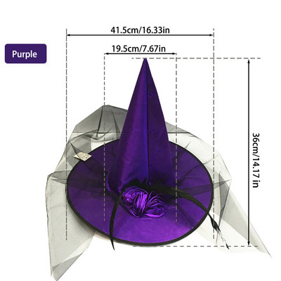 27 veidi Halovīni ar cepuri bērniem Bērniem Unisex Pieaugušie Cosplay Rekvizīti Deju ballītei Kāzu piederumi Helovīna dekorēšana