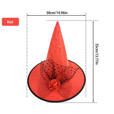 27 veidi Halovīni ar cepuri bērniem Bērniem Unisex Pieaugušie Cosplay Rekvizīti Deju ballītei Kāzu piederumi Helovīna dekorēšana