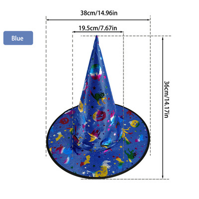 27 veidi Halovīni ar cepuri bērniem Bērniem Unisex Pieaugušie Cosplay Rekvizīti Deju ballītei Kāzu piederumi Helovīna dekorēšana