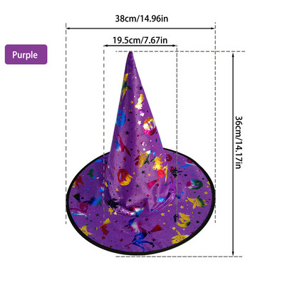 27 veidi Halovīni ar cepuri bērniem Bērniem Unisex Pieaugušie Cosplay Rekvizīti Deju ballītei Kāzu piederumi Helovīna dekorēšana