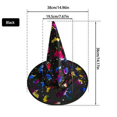 27 veidi Halovīni ar cepuri bērniem Bērniem Unisex Pieaugušie Cosplay Rekvizīti Deju ballītei Kāzu piederumi Helovīna dekorēšana