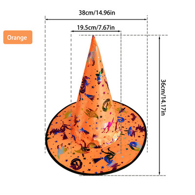 27 veidi Halovīni ar cepuri bērniem Bērniem Unisex Pieaugušie Cosplay Rekvizīti Deju ballītei Kāzu piederumi Helovīna dekorēšana