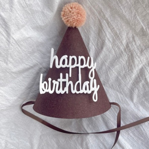 1 db INS Kids Barna Születésnapi Kalap Nem szőtt Khaki Party Kalap Baby Shower Sárga Fejfedő Koreai stílusú Rózsaszín Kék Zöld Bevont sapka