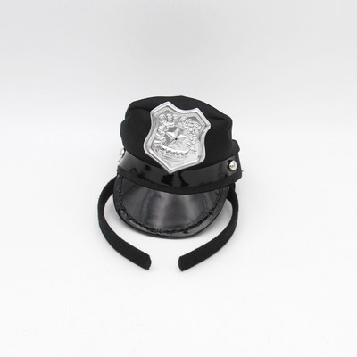 Cosplay mini rendőrtiszt tengerész haditengerészet repülős pilóta sapka felnőtt gyerekeknek ballagási parti fejpánt kisállat macska kutya fejdísz