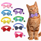 Kisállat nyakörvek Új kisállat csengőnyakörvek Aranyos macska nyakörvek Kisállatkellékek Többszínű Állítható Állatkötöző Szerszám Kisállat kiegészítők